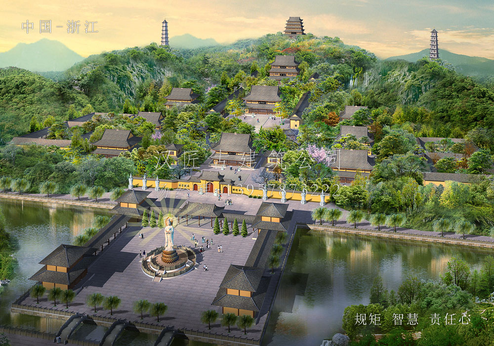 玉泉講寺總體寺院建筑規(guī)劃布局圖 玉泉講寺總體寺院建筑規(guī)劃布局圖 第1張